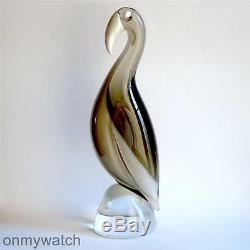 Pure ELEGANCE Vtg MURANO Parrot SiGNED Elio RAFFAELi ArT GlaSs Bird REFiNED