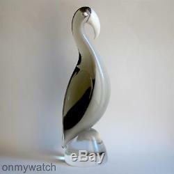 Pure ELEGANCE Vtg MURANO Parrot SiGNED Elio RAFFAELi ArT GlaSs Bird REFiNED