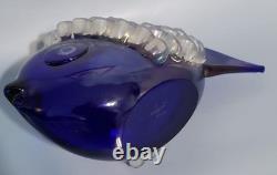 RARE Vintage Murano Glass Fish Signed By Franco Moretti! Iridescent Finish