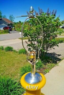 RARITY Vintage 1960s 70s Era Marbro YELLOW MURANO GLASS Electric Table Lamp