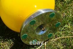 RARITY Vintage 1960s 70s Era Marbro YELLOW MURANO GLASS Electric Table Lamp