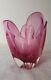 RETRO MURANO GLASS VINTAGE SOMMERSO BOWL 60s SEGUSO POLI BARBINI VENINI PINK