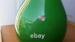 Rare Decanter Empoli Murano Art Glass Marked Vintage MID Century Green