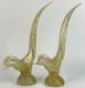 Rare Large 16 Vintage 1950's Archimede Seguso Gold Murano Glass Pheasant Birds