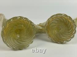 Rare Large 16 Vintage 1950's Archimede Seguso Gold Murano Glass Pheasant Birds