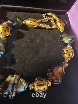 Rare Vintage Murano Glass Necklace From Maui Hawaii. Very Beautiful