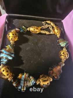 Rare Vintage Murano Glass Necklace From Maui Hawaii. Very Beautiful