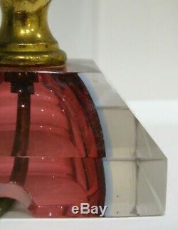 Rare Vintage Murano SOMMERSO Glass Lamp Seguso Flavio Poli Mandruzzato