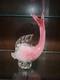 Rare Vintage Murano Seguso Glass Sculpture Figurine Italian blown Pink Fish