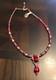 Rare Vintage Red Murano Glass Necklace