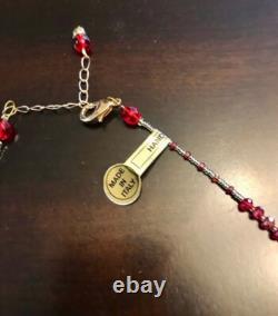 Rare Vintage Red Murano Glass Necklace
