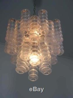 Rare top quality Murano Vintage chandelier trasparent glass