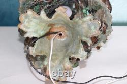 Rare vintage Murano Glass table lamp Italian Art Glass Grape Vine