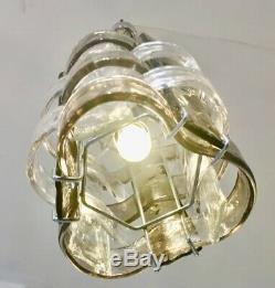 Rare vintage Murano glass chandelier pendant Design Carlo Nason for MAZZEGA 70s