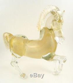 SPLENDID Vintage Handmade Murano Art Glass Venetian REARING HORSE Figure STATUE