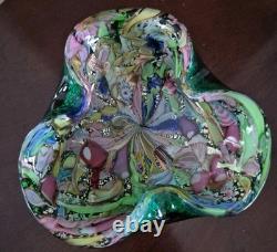 STUNNER Dino Martens MURANO Ashtray CENEDESE Vtg Bowl Glass