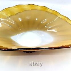 STUNNING 4 Color! Sommerso Vintage Large Italian Murano Art Glass Centerpc Bowl