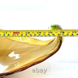 STUNNING 4 Color! Sommerso Vintage Large Italian Murano Art Glass Centerpc Bowl