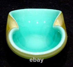 STUNNING! Vintage MURANO Art Glass ARCHIMEDE SEGUSO Celadon Candy Dish Bowl MCM