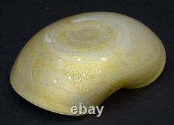 STUNNING! Vintage MURANO Art Glass ARCHIMEDE SEGUSO Celadon Candy Dish Bowl MCM