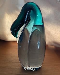 Salviati Murano Vintage Art Glass Bird Figurine Signed