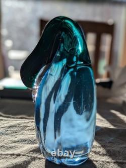 Salviati Murano Vintage Art Glass Bird Figurine Signed