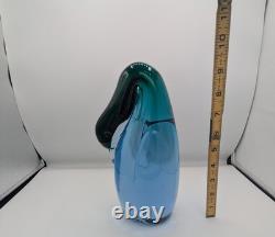 Salviati Murano Vintage Art Glass Bird Figurine Signed