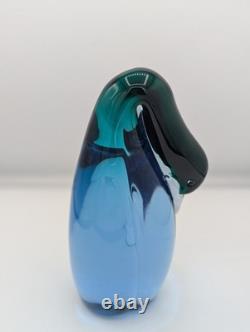 Salviati Murano Vintage Art Glass Bird Figurine Signed