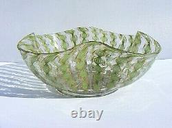 Salviati Venetian Murano Finger Bowl And Plate Vintage