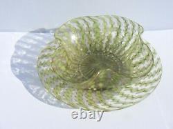 Salviati Venetian Murano Finger Bowl And Plate Vintage