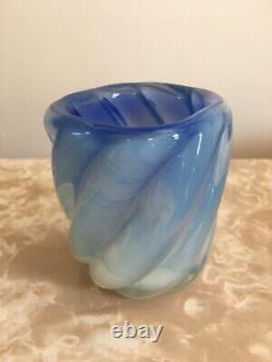 Seguso Murano Barley Twist Opaque Vase