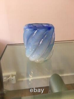 Seguso Murano Barley Twist Opaque Vase