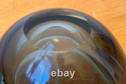 Seguso Poli Murano Italy Italian Sommerso Art Glass Geode Bowl Vtg Cenedese Mcm