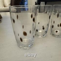 Set Of 4 Vintage Murano Drinking Glass Tumbler