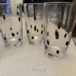 Set Of 4 Vintage Murano Drinking Glass Tumbler