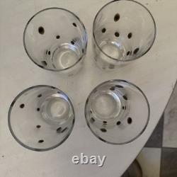 Set Of 4 Vintage Murano Drinking Glass Tumbler