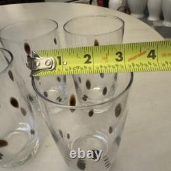 Set Of 4 Vintage Murano Drinking Glass Tumbler