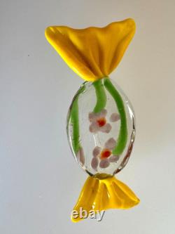 Set of 11 Authentic Vintage Murano Glass Candy Pieces Multicolor