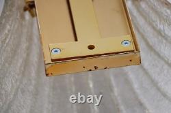 Set of Three Vintage Murano Glass and Brass Wall Sconce, 1970