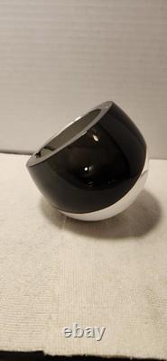 Signed Cenedese Murano Vintage 5inch Glass Orb Ashtray. No Chips Or Cracks. Mint