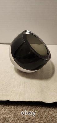 Signed Cenedese Murano Vintage 5inch Glass Orb Ashtray. No Chips Or Cracks. Mint
