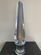 Signed Murano Glass Obelisk Sculpture Italy Gold Aventurine Core Vintage Rare