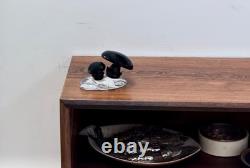 Signed Seguso Murano Italy Venetian Art Glass Mushroom Sculpture Figurine Vtg