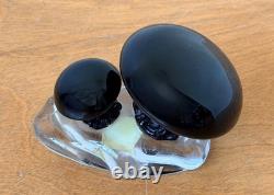 Signed Seguso Murano Italy Venetian Art Glass Mushroom Sculpture Figurine Vtg