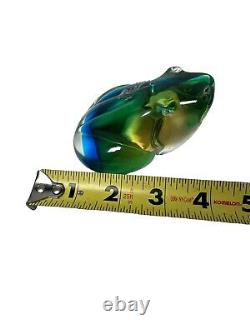 Signed Vintage Oggetti Murano Art Glass Frog Italy Attr Elio Raffaeli