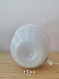 Small Vintage SWIRL MUSHROOM Table Lamp VETRI MURANO Art Glass Italy 70s Fungo