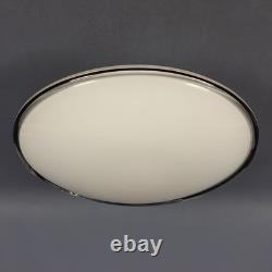 Space Age Ceiling Lamp Murano Glass White Black Vintage Design 1970
