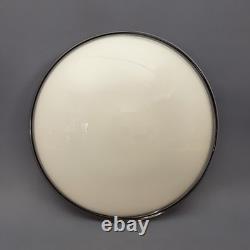 Space Age Ceiling Lamp Murano Glass White Black Vintage Design 1970