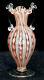 Stunning! LATTICINO Vintage MURANO Ribbon Vase ART GLASS Barovier Zanfirico Toso