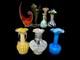 Stunning MCM 8 PC Vintage Murano Glass Vases / Vessels 1940's 1970's